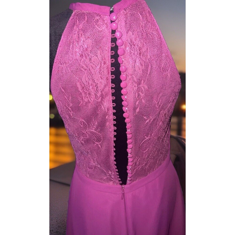 Unbranded Formal Bridal/Prom Floor Length Sleeveless Magneta 16 - Picture 10 of 11